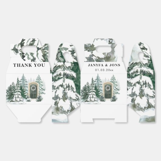 water floewr bedankdoosjes (Ongevouwen)