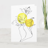 Water Flower Card Bedankkaart (Voorkant)
