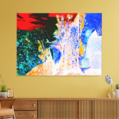 Water Fountain Abstraction Canvas Afdruk (Insitu (Woonkamer))