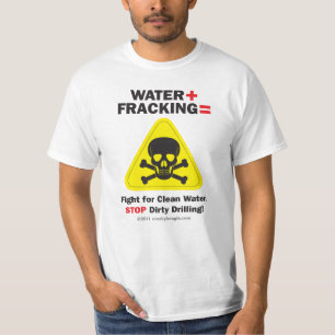 Water + Fracking T-shirt 2