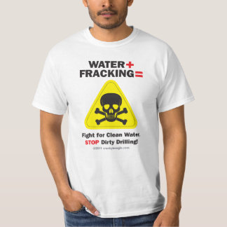 Water + Fracking T-shirt 2
