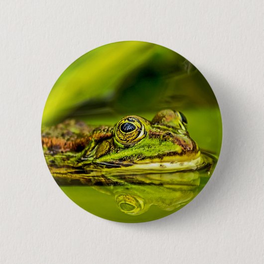 water frog ronde button 5,7 cm (Voorkant)
