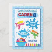 Water Game Verjaardag Uitnodiging (Voorkant)