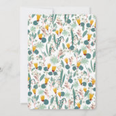 Water Garden Floral Bridal Shower Cute CUSTOM Bedankkaart (Achterkant)