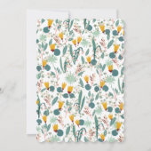 Water Garden Floral Bridal Shower Cute CUSTOM  Kaart (Achterkant)