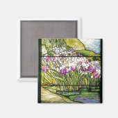 Water Garden Glas in lood Magnet (Voorkant / Achterkant)
