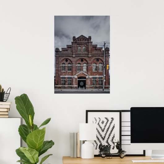 Water Gas Purification House No 5 Kleurversie Poster (Thuiskantoor)