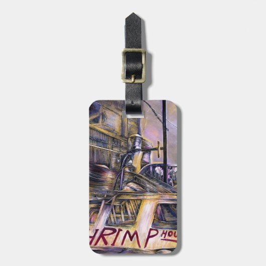 Water. geboren. Mystery Vat Bagagelabel  (Voorkant verticaal)