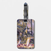 Water. geboren. Mystery Vat Bagagelabel  (Achterkant verticaal)