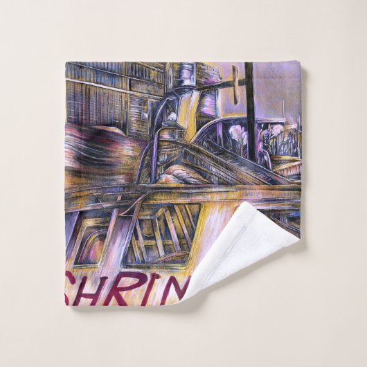 Water.geboren Mystery Vlees Bad Handdoek (Wasdoekje)