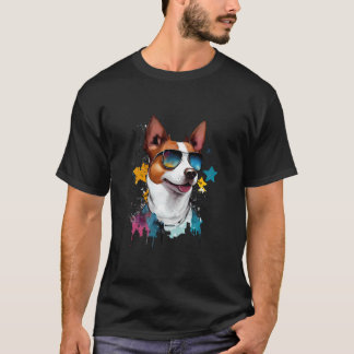 Water gekleurde hond splash hondenkleding liefhebb t-shirt