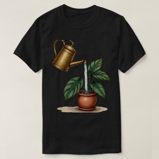 Water geven aan Monstera T-shirt (Design voorkant)
