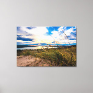 Water Glen Lake Sleeping Bear Dunes Michigan Canvas Afdruk