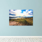 Water | Glen Lake Sleeping Bear Dunes Michigan Canvas Afdruk (Insitu (Houten vloer))