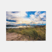 Water | Glen Lake Sleeping Bear Dunes Michigan Fleece Deken (Voorkant (Horizontaal))
