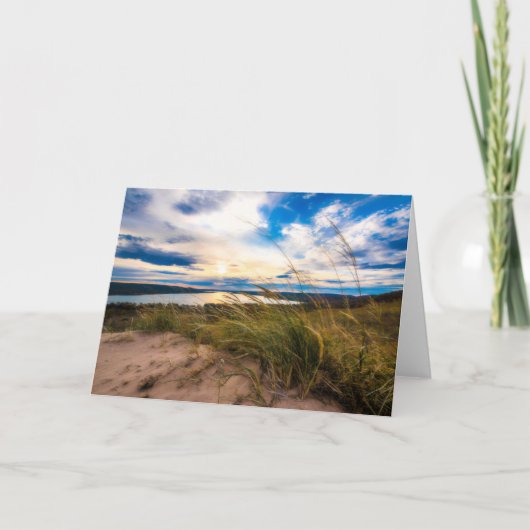 Water | Glen Lake Sleeping Bear Dunes Michigan Kaart (Voorkant)