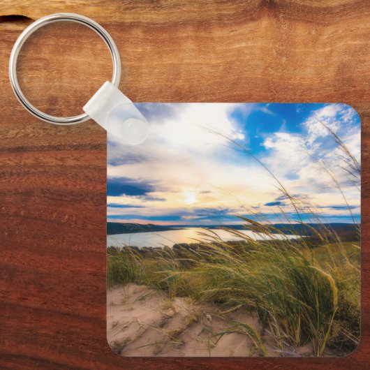 Water | Glen Lake Sleeping Bear Dunes Michigan Sleutelhanger (Voorkant)