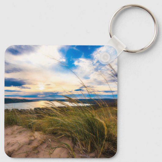 Water | Glen Lake Sleeping Bear Dunes Michigan Sleutelhanger (Achterkant)