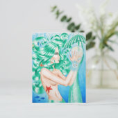 Water godin briefkaart (Staand voorkant)