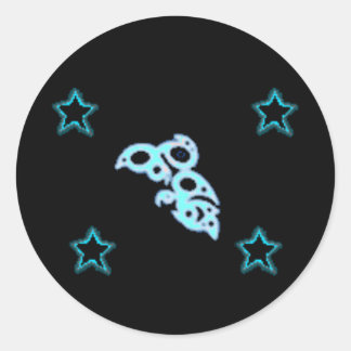 WATER GODRUNE Sterren Ronde Sticker
