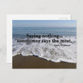 Water/golf/rimpel Briefkaart (Voorkant / Achterkant)