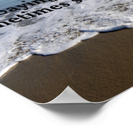 Water/golf/rimpel Poster (Hoek)