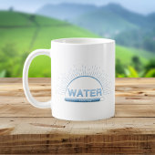 Water Good Day Blue Minimal Mug Koffiemok