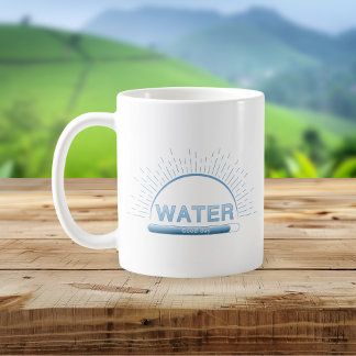 Water Good Day Blue Minimal Mug Koffiemok