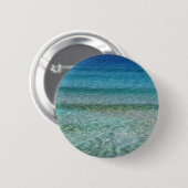 Water groen en blauw zwemmen ronde button 5,7 cm (Voorkant /achterkant)