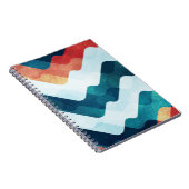 Water Grunge Effect Naadloos patroon Notitieboek (Rechterzijde)