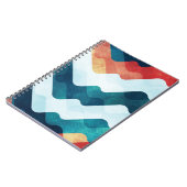 Water Grunge Effect Naadloos patroon Notitieboek (Linkerzijde)