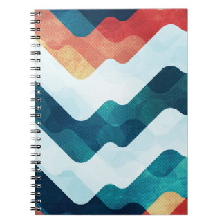 Water Grunge Effect Naadloos patroon Notitieboek