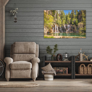 Water   Hanging Lake Glenwood Springs, Colorado Canvas Afdruk