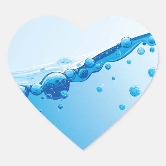 water hart sticker (Voorkant)