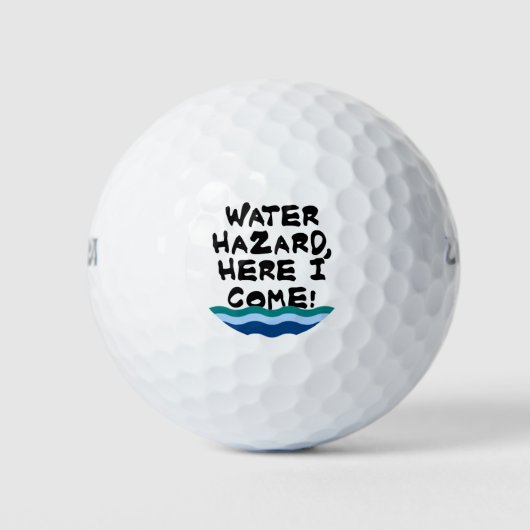 Water Hazard, hier kom ik! Golfballen (Voorkant)