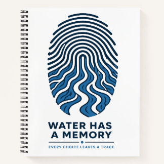 Water Heeft Een Geheugen Vingerafdruk Notitieboek