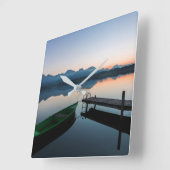 Water | Hopfen Bavarian Alps Duitsland Vierkante Klok (Hoek)