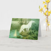 Water Horse Spirit Kelpie Backahast Kaart (Gele Bloem)