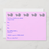 Water Hyacint Bridal Douche Uitnodiging (Achterkant)