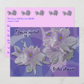 Water Hyacint Bridal Douche Uitnodiging (Voorkant / Achterkant)