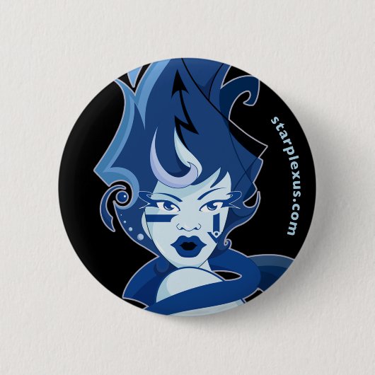 water-ijsknop ronde button 5,7 cm (Voorkant)