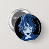 water-ijsknop ronde button 5,7 cm (Voorkant /achterkant)