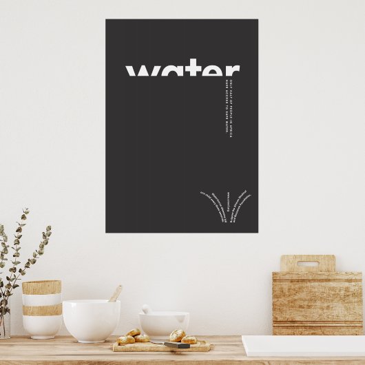 Water in Afrika Poster (Keuken)