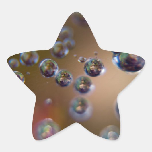 Water in beweging ster sticker (Voorkant)