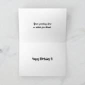 Water in de Verjaardag van de Wijn Kaart (Binnen)