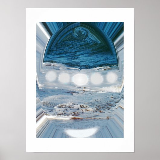 Water in een druppeltje poster (Voorkant)