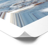 Water in een druppeltje poster (Hoek)