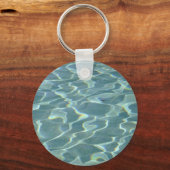water in een zwembad sleutelhanger (Voorkant)