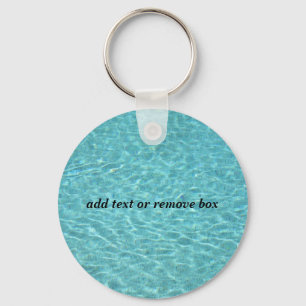 water in een zwembad sleutelhanger