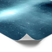 Water in gebroken glas | AI Art Poster (Hoek)